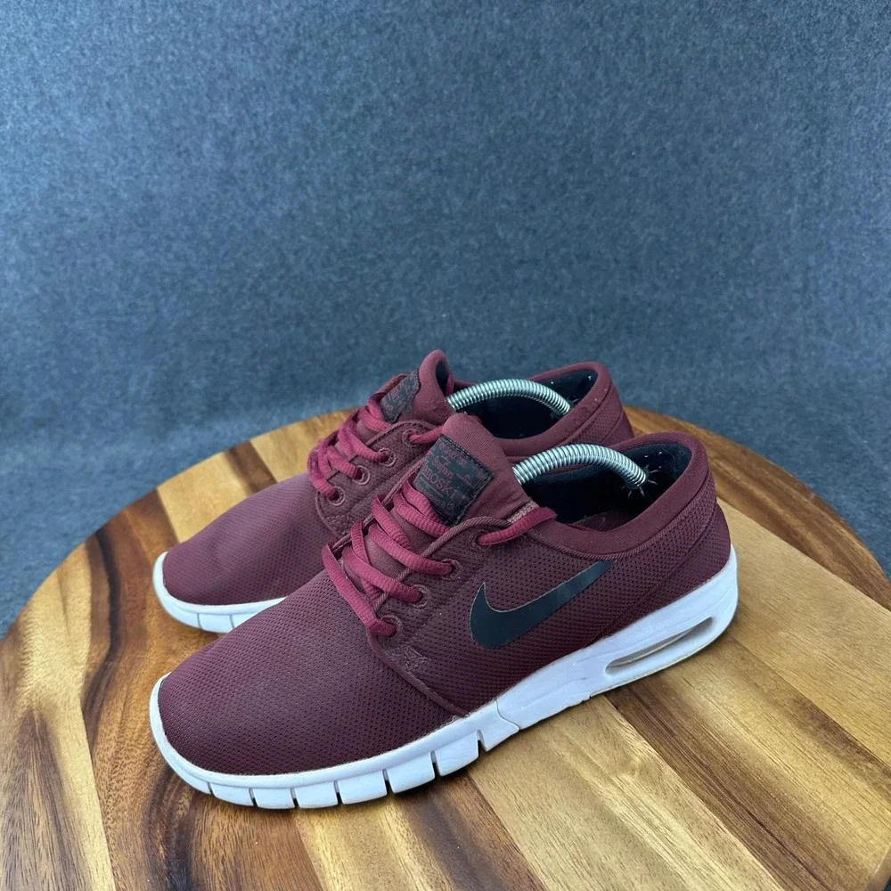 Nike SB Stefan Janoski Max Burgundy Kids 6.5Y Womens 8 905217-601